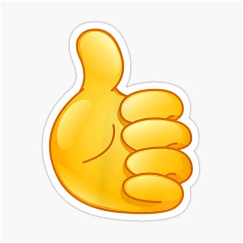 daumen hoch handzeichen emoticon emoji sticker von bhlok redbubble sexiz pix