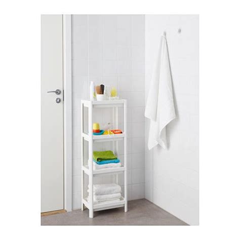 Enhet bathroom wall storage combinations. IKEA VESKEN White Shelf unit | Ikea bathroom storage ...