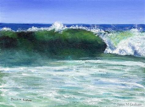 Daily Paintworks The Wave Original Fine Art For Sale Janet