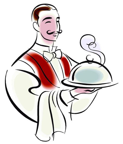 Clip Art Waiter Clipart Best
