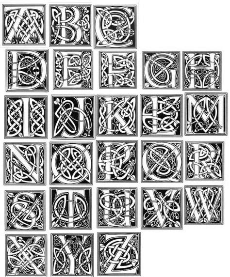 Celtic Letters And Alphabets Ideas Celtic Celtic Designs Celtic Art
