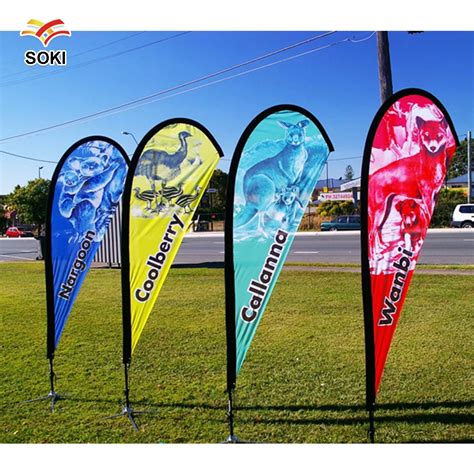 Best Price 35m Double Sided Promotion Advertising Trade Show Feather