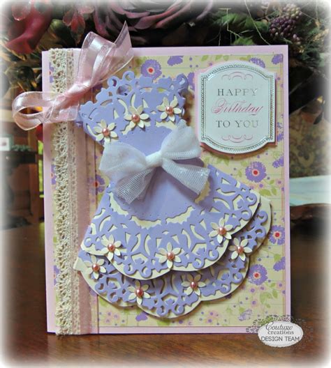Layered Doily Dress Card By Patti Hamill Couture Creations