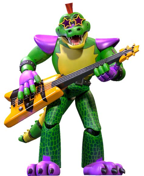 A Cartoon Character Is Holding A Guitar And Wearing An Orange Helmet