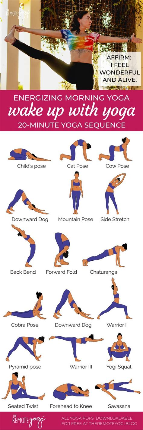 Energizing Yoga Poses Pdf For Energy And Focus The Remote Yogi