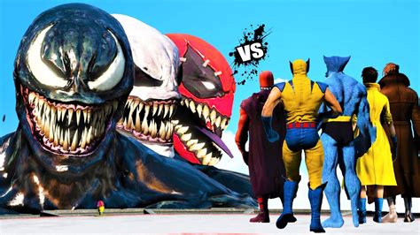 Team Venom Vs X Men Epic Battle Youtube