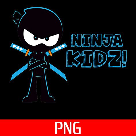 Ninja Kidz Png Funny Ninja T For Children Svg Dxf Png Etsy