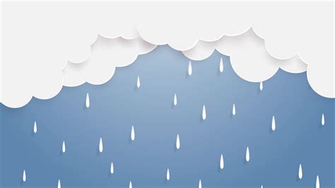 Rain Animation With Clouds Stock Video At Vecteezy