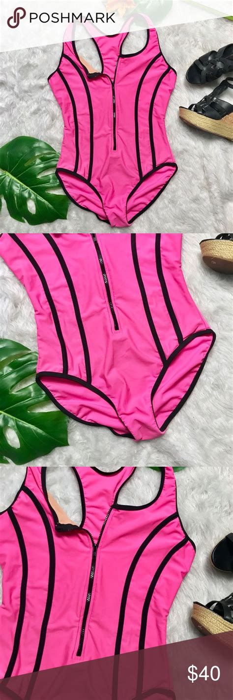 pink and black retro style one piece swimsuit 10 retro fashion one piece swimsuit swimsuits