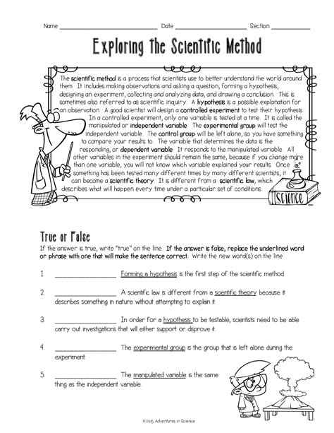 Free Printable Scientific Method Worksheets
