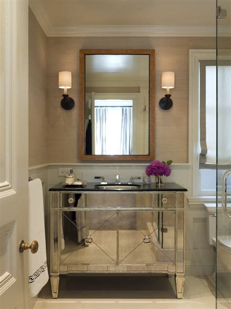 Bathroom furniture is key, and bathroom vanities with mirrors definitely fitting the explanation. Mirrored Bathroom Vanity - Contemporary - bathroom ...