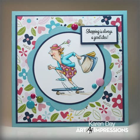 Art Impressions Blog New Michaels By Karen Day Create Birthday Card