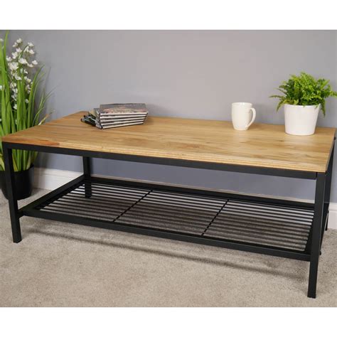 Industrial Coffee Table Wooden Coffee Table Modern Furniture