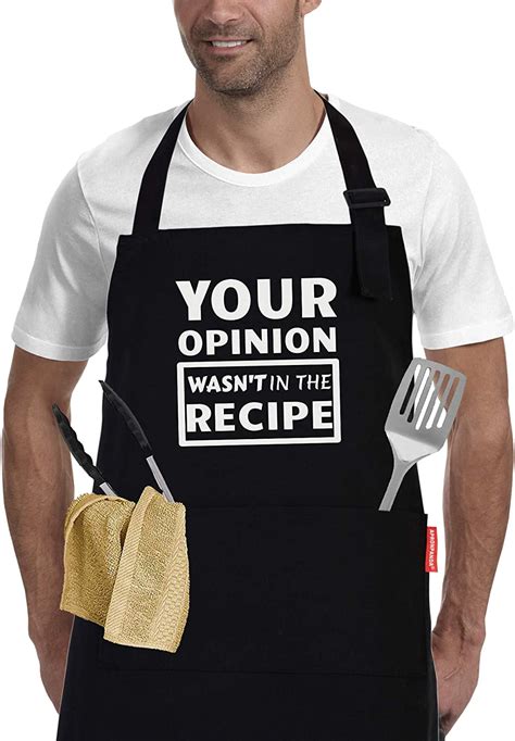 Apronpanda Funny Cooking Aprons For Men And Women Chef Adjustable Bbq