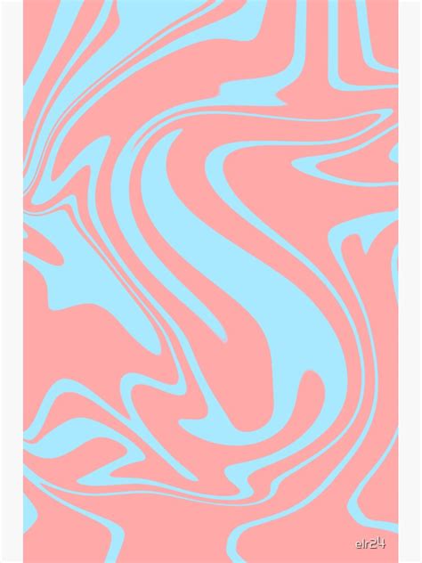 Pink And Blue Swirl Sticker For Sale By Elr24 Redbubble