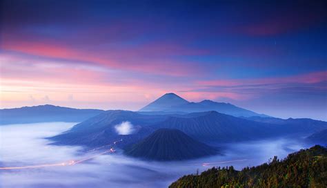 Bromo Indonesia Sunset Volcano Landscape Wallpaper 5184x2982 763352