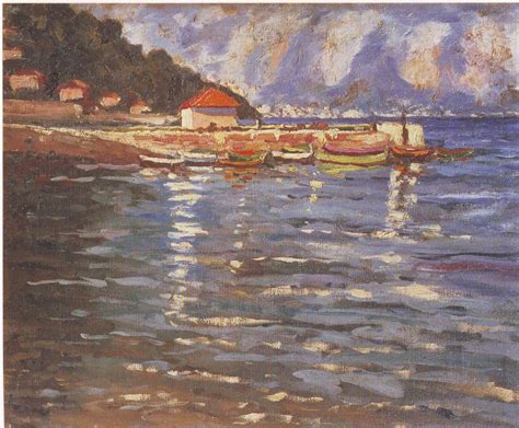 The Harbour At St Jean Cap Ferrat 1921 Winston