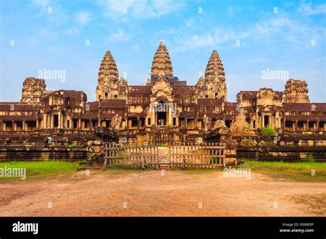 Angkor Wat Temple In Siem Reap In Cambodia Angkor Wat Is The Largest