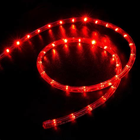 50 Red Led Rope Light Home Outdoor Christmas Lighting Wyz Works