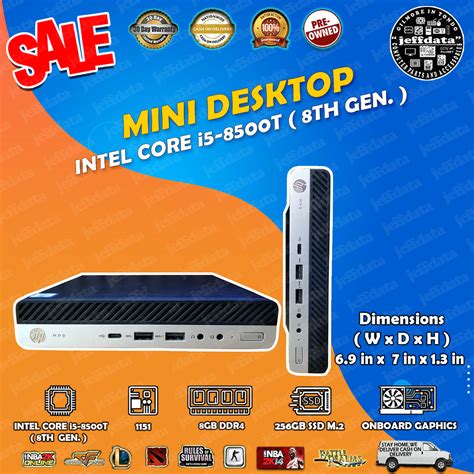 Mini Desktop Intel Core I5 8500t 8th Gen 8gb Ddr4 256gb Ssd M2
