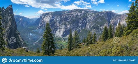 Hiking The Four Mile Trail In Yosemite National Park In California Usa
