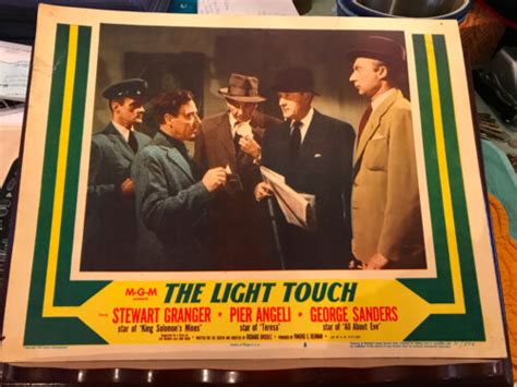 The Light Touch 1951 Mgm Lobby Card George Sanders Ebay