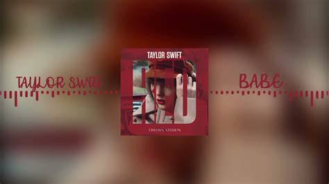 Babe Taylors Version8d Audio Youtube