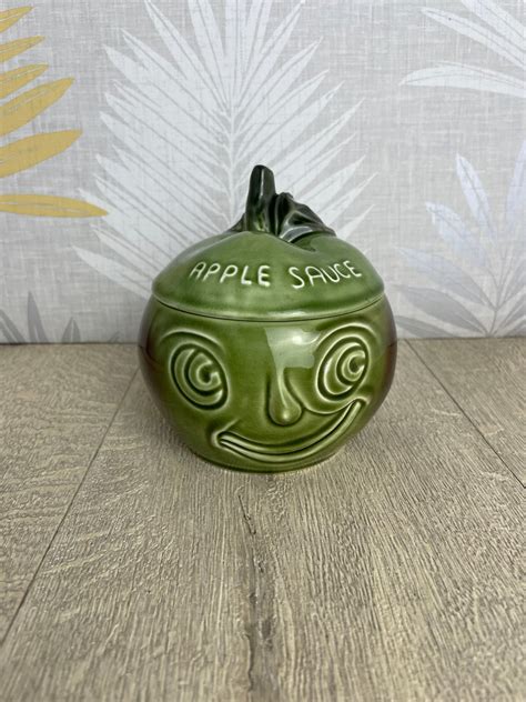 Sylvac Face Pot 4549 Apple Sauce Face Pot Retro Ceramic Etsy Uk