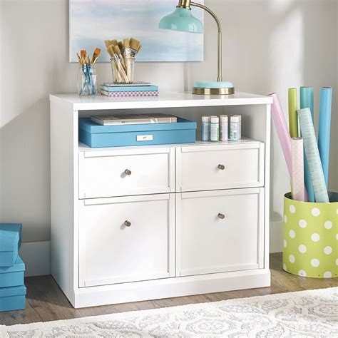 Craftform Sewing And Craft Storage Cabinet With Drawers White