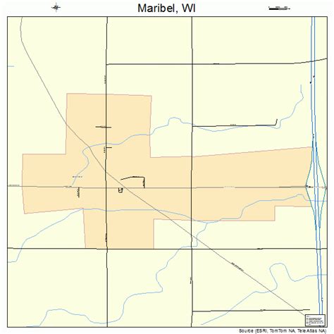 maribel wisconsin street map 5549250