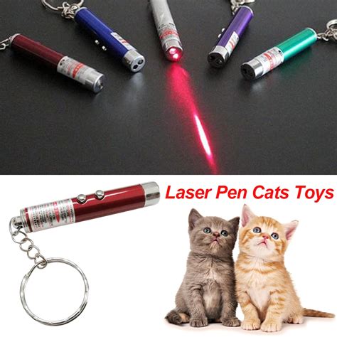 New 2 In1 Red Laser Pointer Pen Laser Funny Cat Toy Led Light Childrens