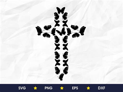 Butterfly Cross Svg Prayer Cross Svg Faith Over Fear Svg Etsy Denmark