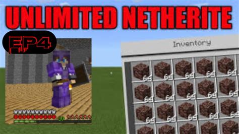 Unlimited Netherite In Hardcore Minecraft Ep4 Tagalog Youtube