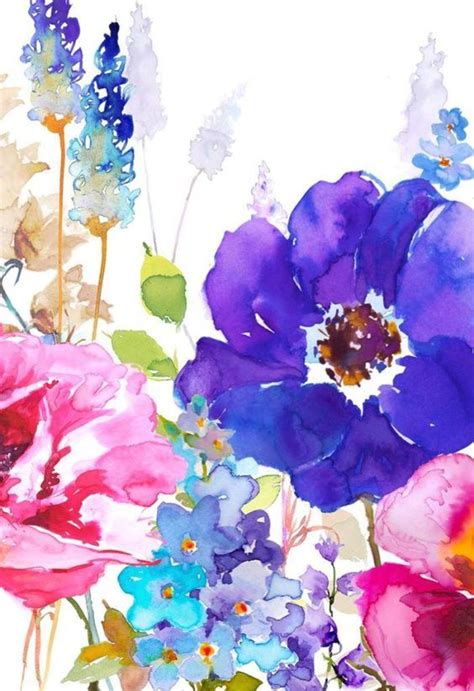 Pin By Ellen Bounds On A Watercolor Rose Watercolor Flowers Paintings Flower Art Floral
