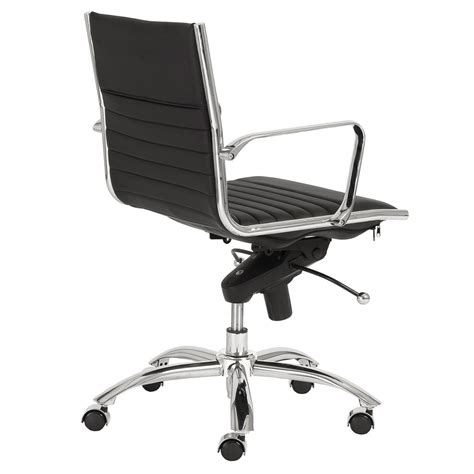 An ergonomic office chair can do wonders to alleviate lower back pain that can affect you long after you leave work for the day. Kinsey Low Back Leatherette Adjustable Office Chair with ...