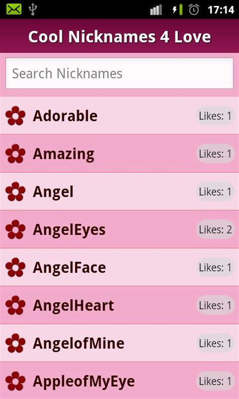 Download The Cool Nicknames 4 Cute ♥ Love ♥ Android Apps On