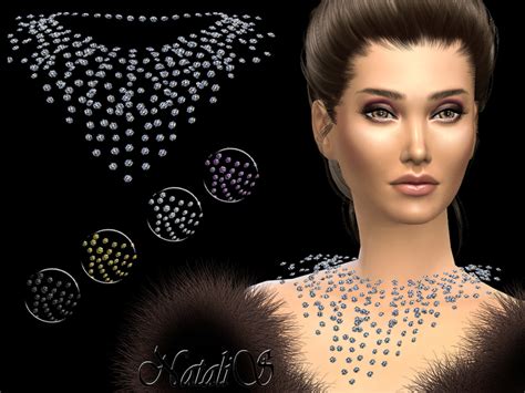 The Sims Resource Natalisrhinestone Crystal Necklace