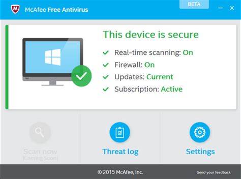 Download mcafee total protection for windows to get premium antivirus, identity and privacy protection for your pcs, macs, smartphones, and tablets. McAfee releases first McAfee Free Antivirus beta