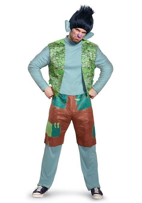 Trolls Branch Deluxe Costume For Adults