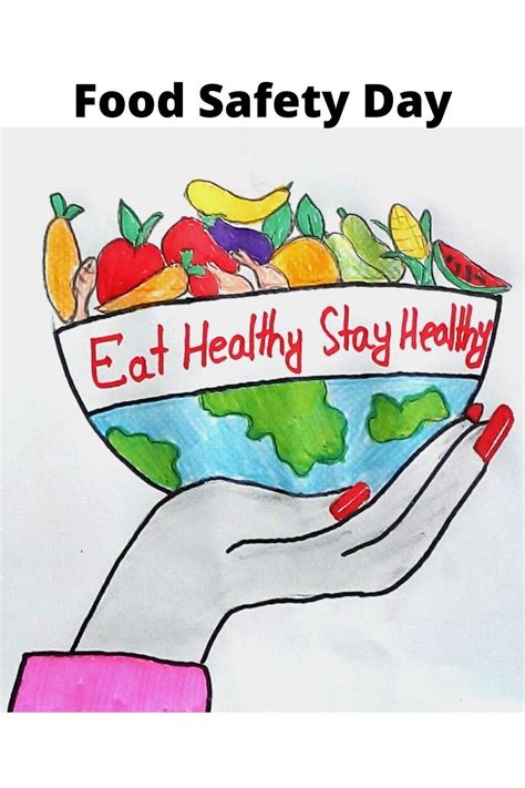 World Food Safety Day Drawing World Food Safety Day Poster Eat