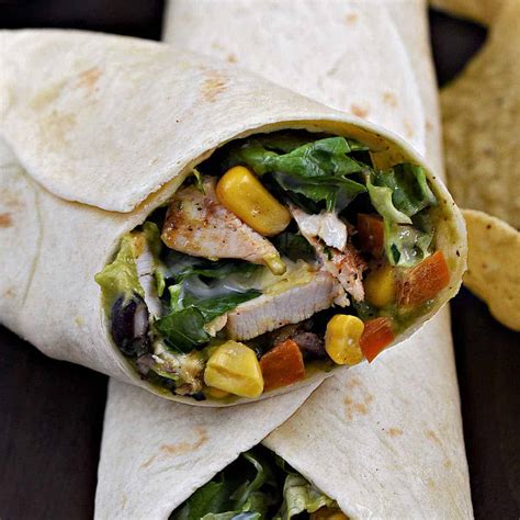 Southwest Chicken Wraps Cooking With Curls
