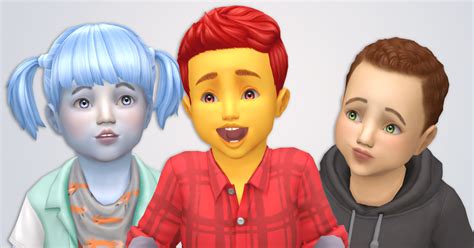 Sims 4 Ccs The Best Glossy Eyes V3 For Toddlers By Noodlescc