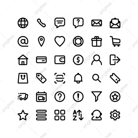 Set Of Ecommerce Icons 36 Icons For Web And App Web Icons App Icons