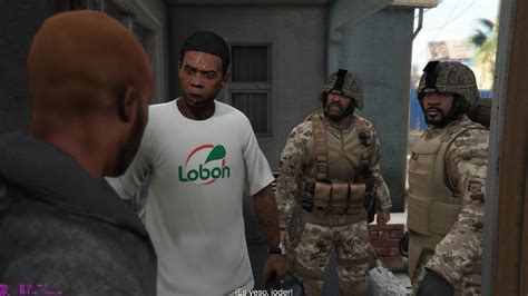 Gta V Franklin And Trevor With Marpat Outfits Hood Safari