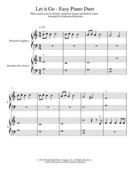 Learn how to play the keyboard fast keys, let it go piano sheet music musescore, piano lessons for adults cambridge. Let It Go (from Frozen) - Easy Piano Duet By Idina Menzel - Digital Sheet Music For - Download ...