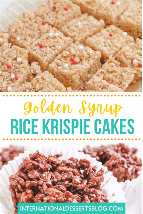 Easy Rice Krispie Cakes With Golden Syrup International Desserts Blog