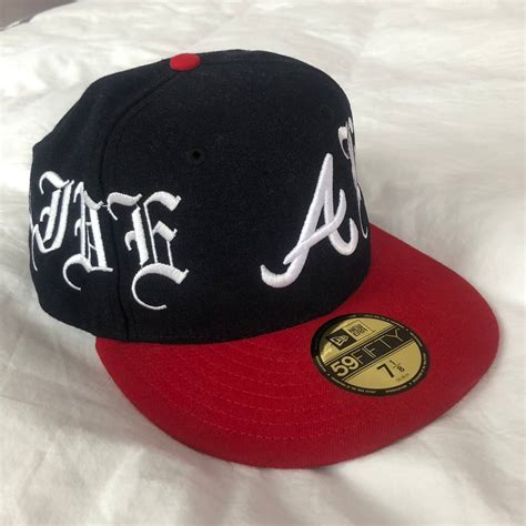 Vlone Vlone Atlanta Braves New Era Hat Atl Pop Up Grailed
