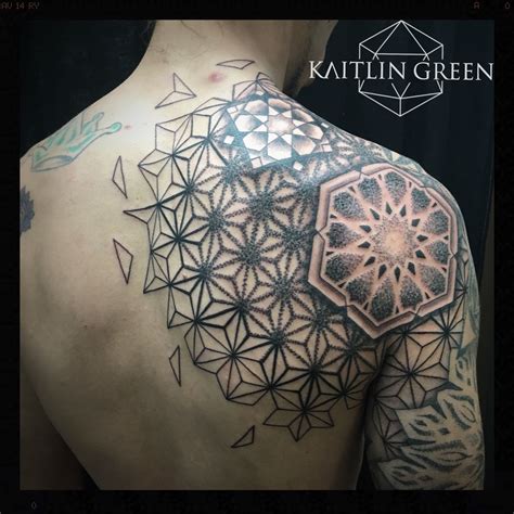 Geometric Pattern Tattoo For Men