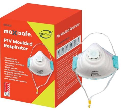 P Moulded Respirator With Valve Box Techware Pty Ltd