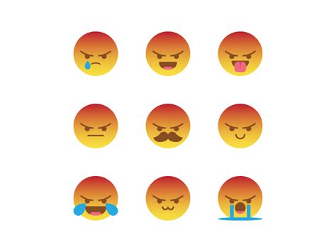 Angry Rage Mad Reaction Meme Compilation Icon Set Vector Uplabs